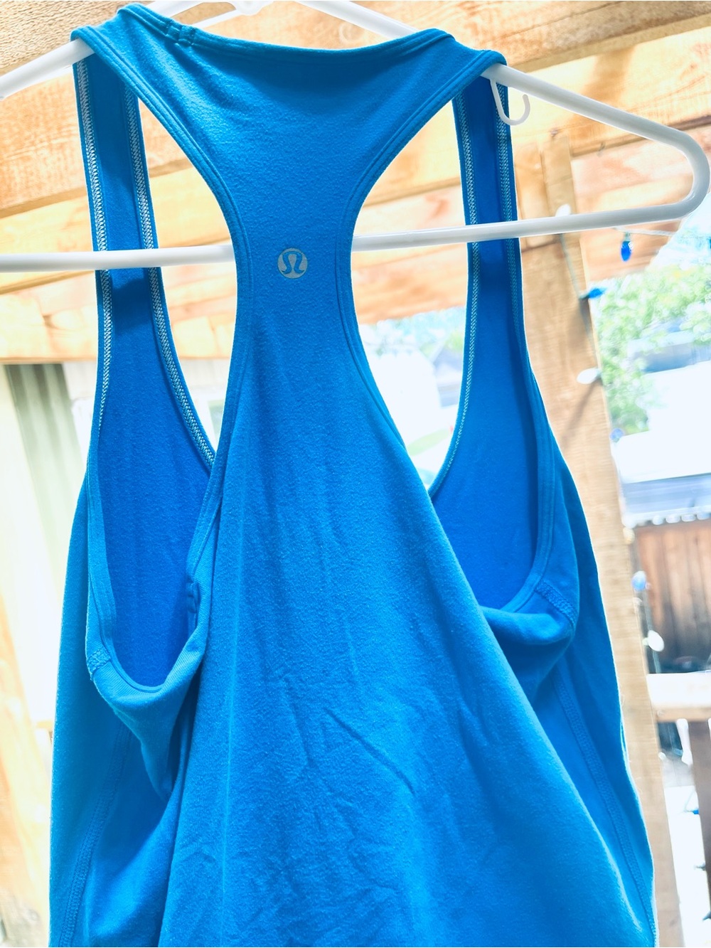 lululemon athletica Blue Racerback Tank Top